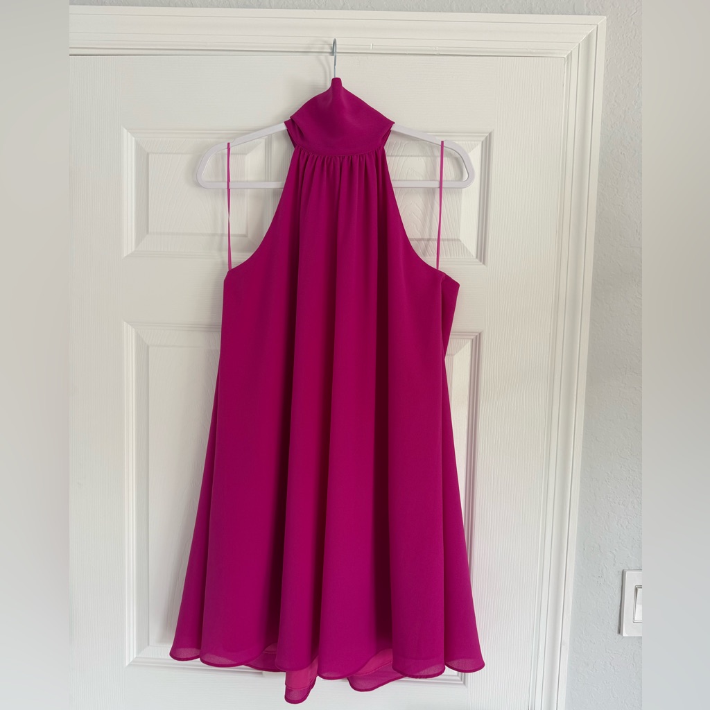 Badgley Mischka Fuchsia Dress